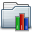 Library Folder Graphite Icon 32x32 png